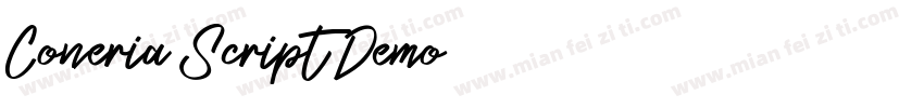Coneria Script Demo字体转换